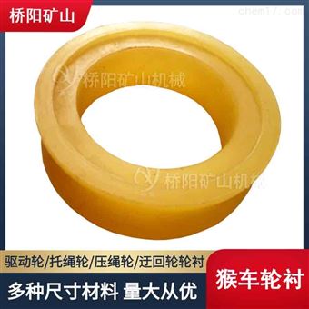 驱动装置托轮衬套195x140x50聚氨酯猴车轮衬
