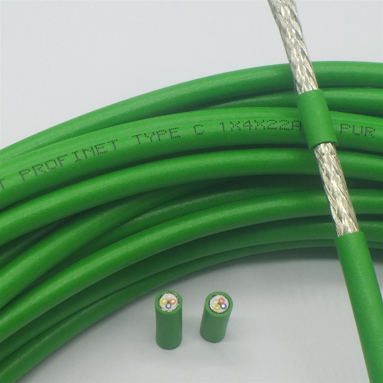 2*2*22awg拖链网线-高柔性profinet type c 工业以太网总线电缆